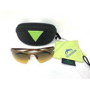 PEAKVISION SPORTS  GOLF SUNGLASSES  Bronze Sx8.88 + CASE and CLOTH Excellent